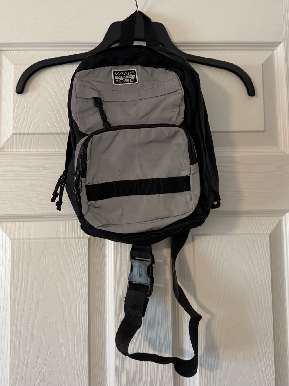 Vans Black and Gray Crossbody Belt Bag
